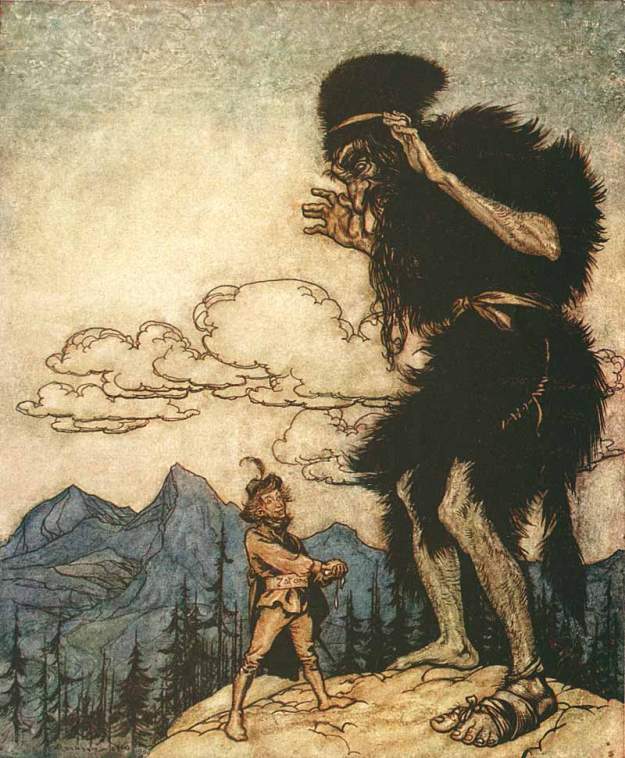 Giant: illustration by Arthur Rackham